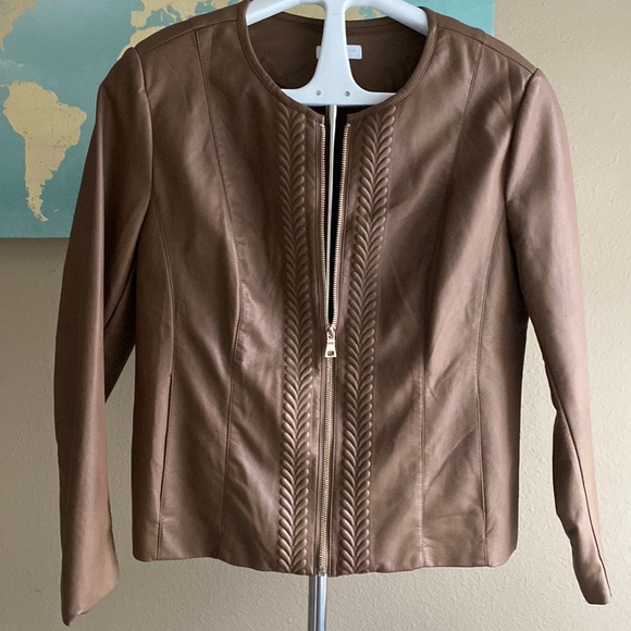 charter club leather jacket